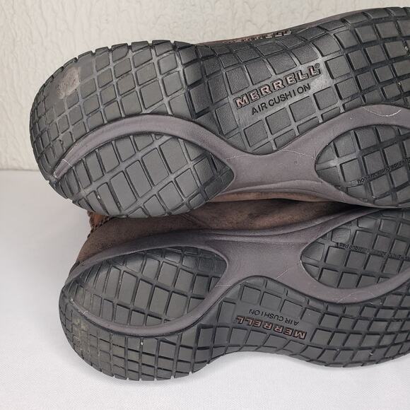 Merrell Encore Stitch High Espresso Boots Womens Size 8.5 Shearling Lining - Picture 14 of 16